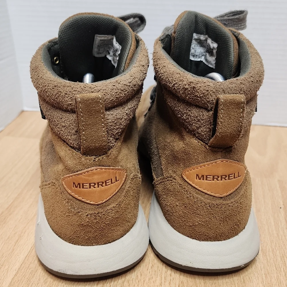 Merrell Ashford Classic Chukka Leather Tan‎ Brown Boots Men's Size 12 No Insoles